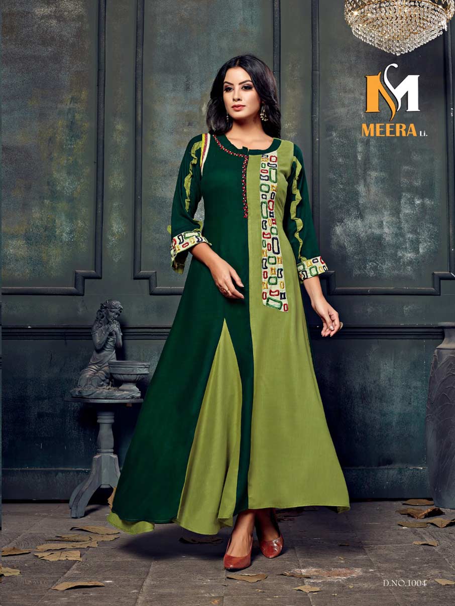 Woman Vol-1 Meerali Rayon Cotton Handwork Kurti Woman Vol-1 Meerali Rayon Cotton Handwork Kurti